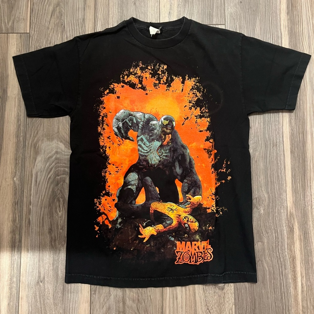 Vintage Y2K Venom Marvel Zombies Shirt Size Medium Marvel Mad Engine